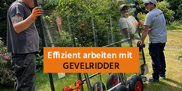 Gevelridder, der Spezialist für Glaser im Bereich ergonomisches Heben und Transportieren. Glaswagen und Hebehilfen.