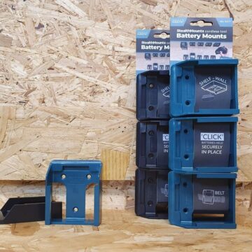 Blue Battery Mounts for Markita 40v XGT 6 pack