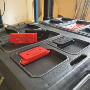 RED StealthMounts for Milwaukee Packout (8 pack)