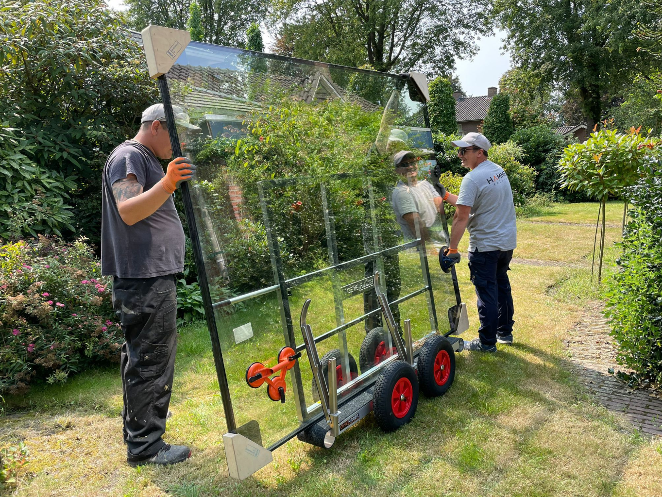 Glaskar platenkar Big Urban van gevelridder, lichtgwicht