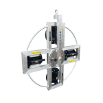 NL: Draaibare vacuümheffer met 4 zuignappen, 250 kg WLL, glaszuiger DE: Drehbarer Vakuumheber mit 4 Saugtellern, 250 kg Tragfähigkeit FR: Palonnier à vide rotatif, 4 ventouses, capacité 250 kg EN: Rotatable 4-pad glass vacuum lifter, 250 kg WLL