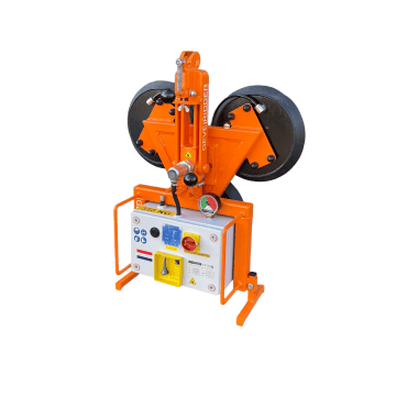 NL: Accu vacuümheffer voor glas 350 kg – Rotante, 360° draaibaar en kantelbaar, compact 28 kg, olie-bestendige zuignappen | EN: Battery-powered glass vacuum lifter 350 kg – Rotante, 360° rotation and tilting, compact 28 kg, oil-resistant suction cups | FR: Palonnier à ventouses pour verre sur batterie 350 kg – Rotante, rotation 360° et basculement, 28 kg compact, ventouses résistantes à l’huile | DE: Akku-Vakuumheber Glas 350 kg – Rotante, 360° drehbar und kippbar, kompakt 28 kg, ölbeständige Saugteller