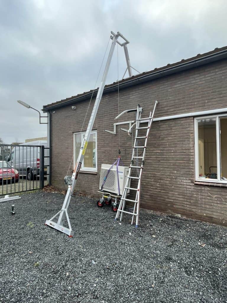 Veilig een Airco plaatsen doe je met gevelridder