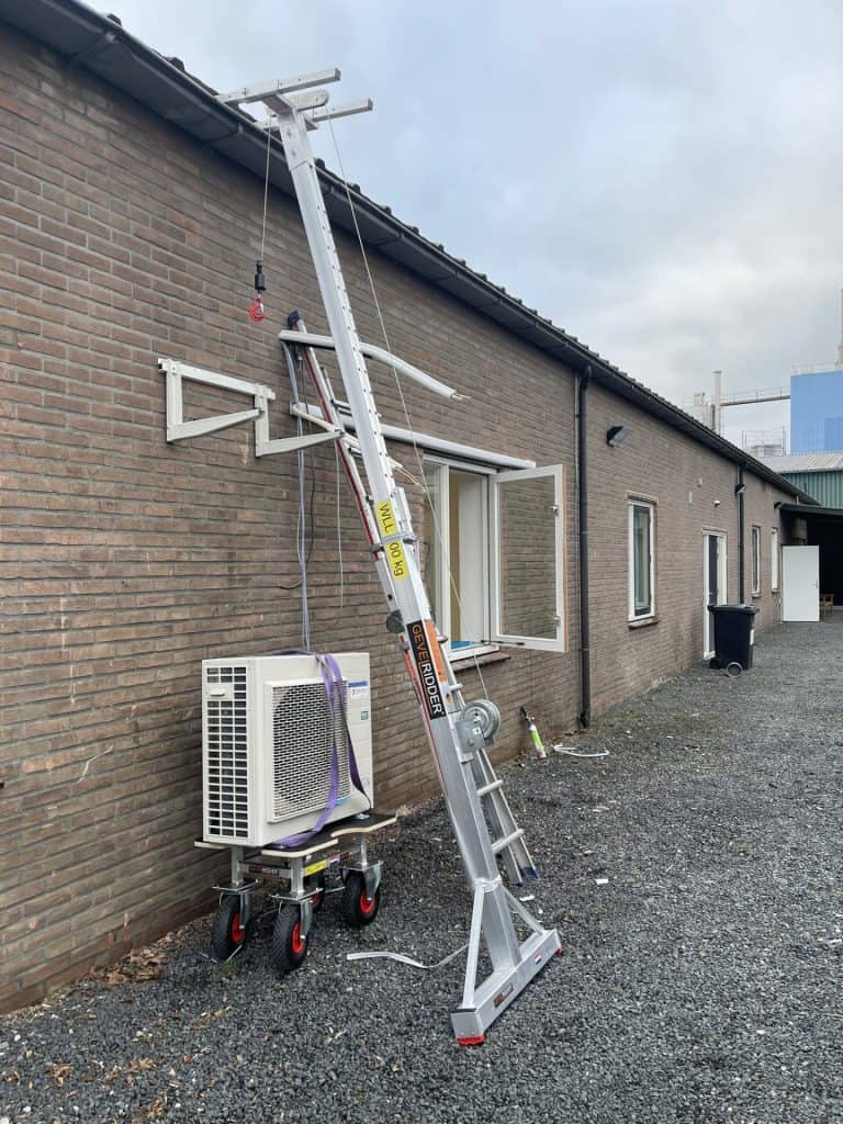 Veilig een Airco plaatsen doe je met gevelridder