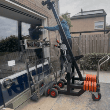 Lichtgewicht minikraan gevelridder