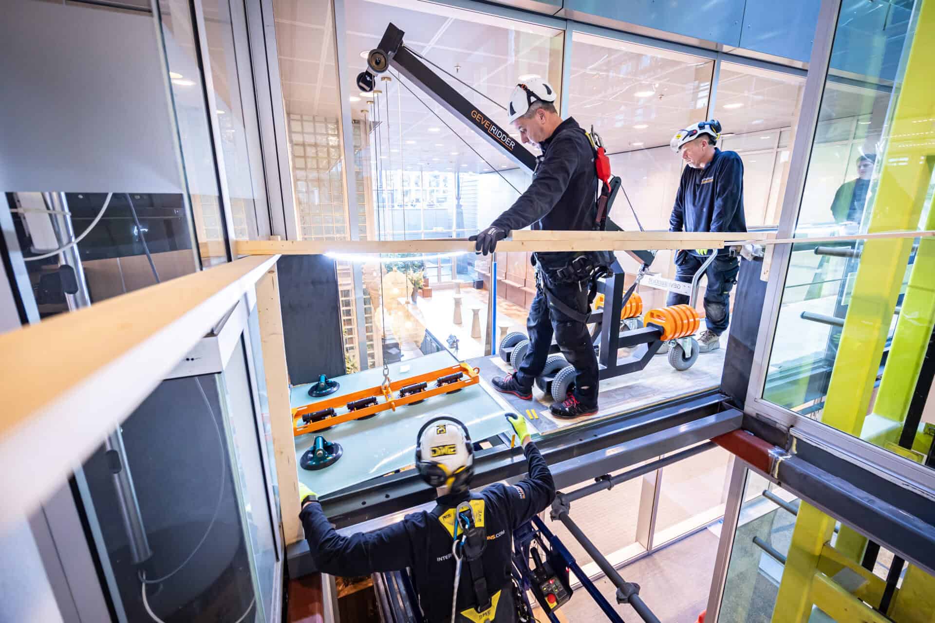 Gevelridder TheCannon in actie WTC