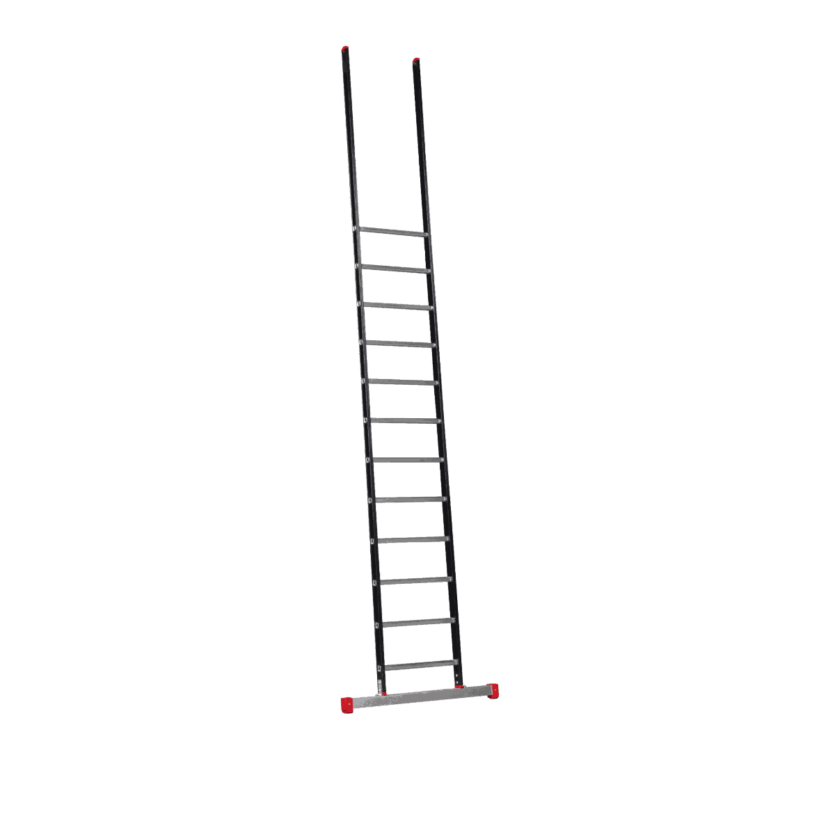 Bouwladder 1×12 sporten met stabiliteitsbalk
