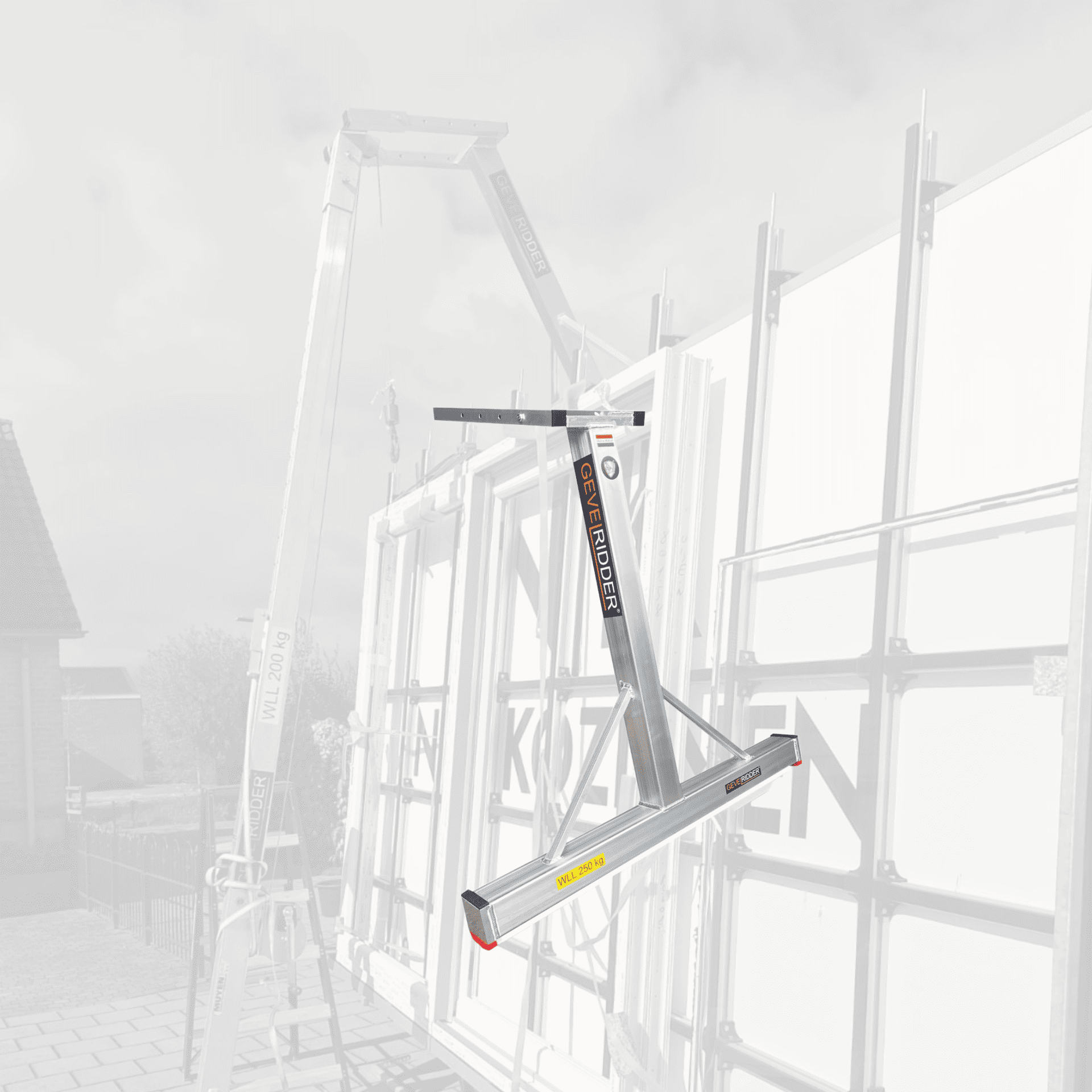 Gevelridder Poot Glasresteelwagen