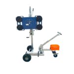 Bohle Veribor Liftmaster B1 glass lift with a dual vacuum circuit and four suction cups for lifting and positioning glass weighing up to 180 kg