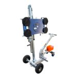 Bohle Veribor Liftmaster B1 glass lift with a dual vacuum circuit and four suction cups for lifting and positioning glass weighing up to 180 kg