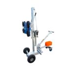 Bohle Veribor Liftmaster B1 glass lift with a dual vacuum circuit and four suction cups for lifting and positioning glass weighing up to 180 kg