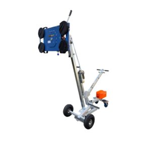 Bohle Veribor Liftmaster B1 glass lift with a dual vacuum circuit and four suction cups for lifting and positioning glass weighing up to 180 kg