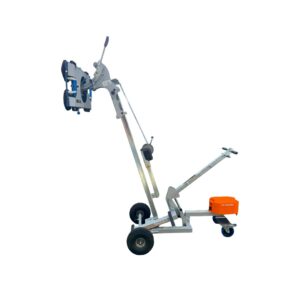 Bohle Veribor Liftmaster B1 glass lift with a dual vacuum circuit and four suction cups for lifting and positioning glass weighing up to 180 kg