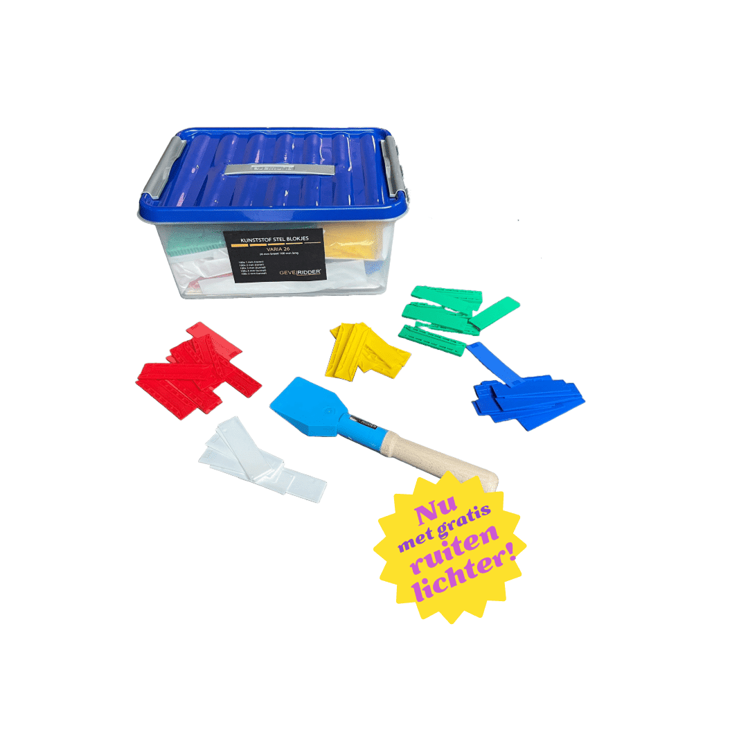 Stapelkorting: 500 Kunststof Stelblokjes maat 26