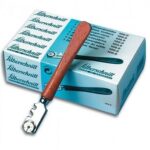 12 Silberschnitt glassnijders met houten heft