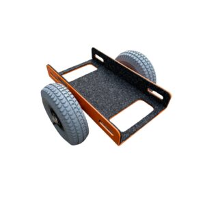 Compacte kozijnkar en schuifpui transportkar van Gevelridder voor het veilig verplaatsen van zware kozijnen, schuifpuien en glas