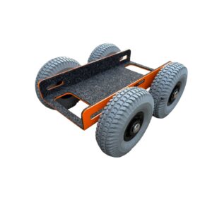 Compacte kozijnkar en schuifpui transportkar van Gevelridder voor het veilig verplaatsen van zware kozijnen, schuifpuien en glas